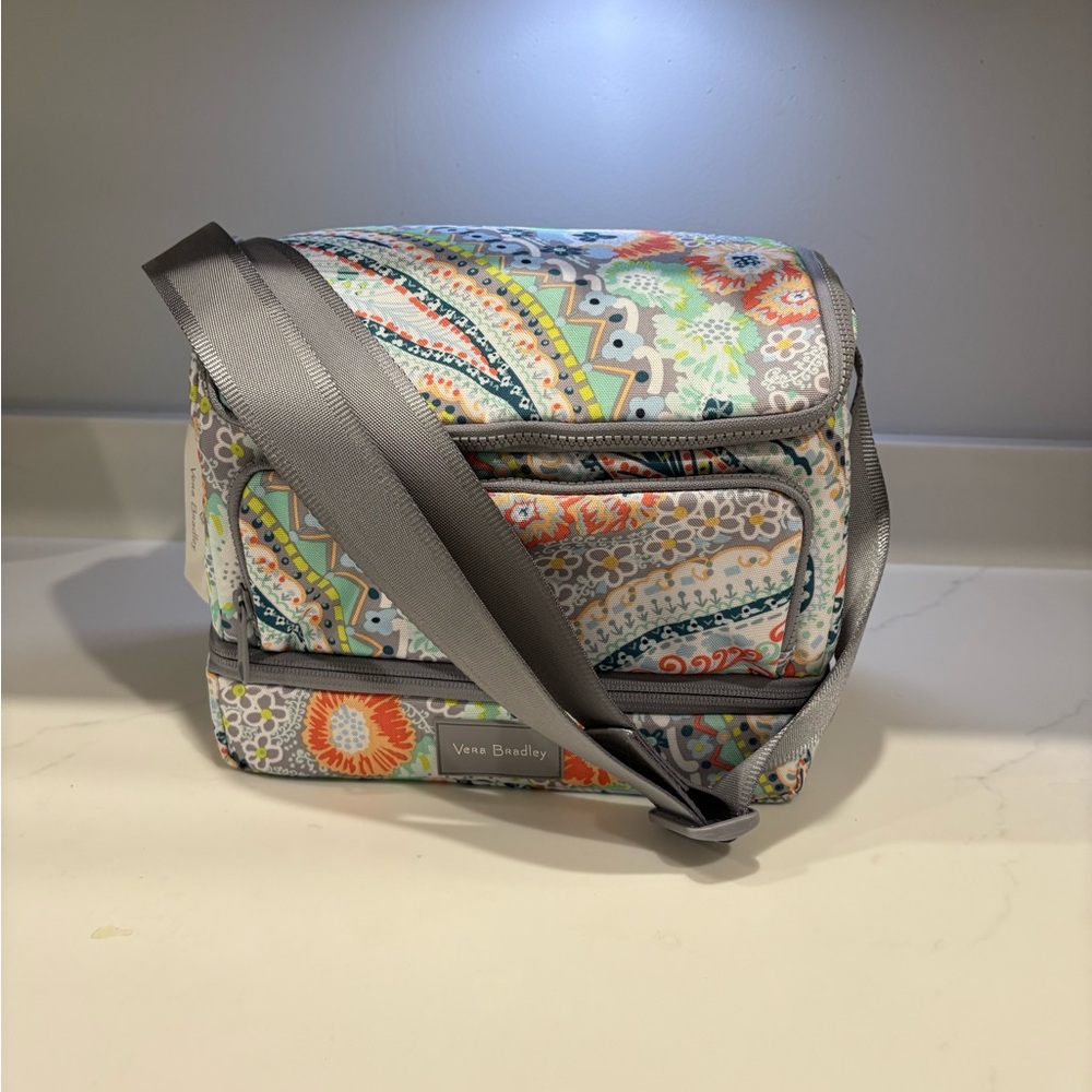 Vera Bradley NWT NOT OUTLET Reactive Expandable  Cooler Citrus Paisley